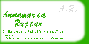 annamaria rajtar business card